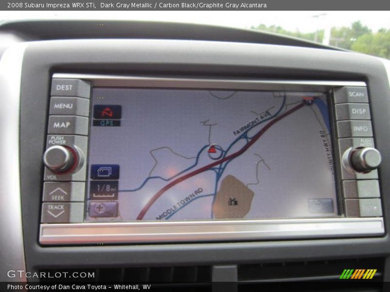 Navigation of 2008 Impreza WRX STi