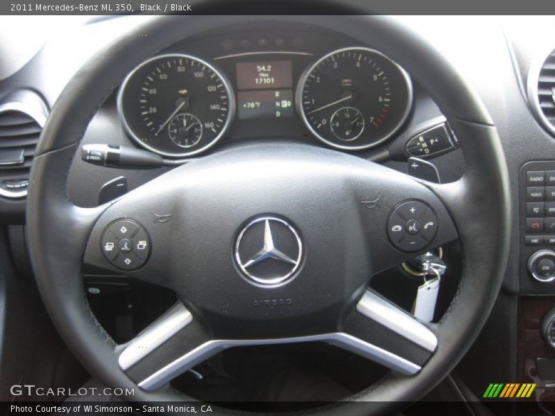 Black / Black 2011 Mercedes-Benz ML 350