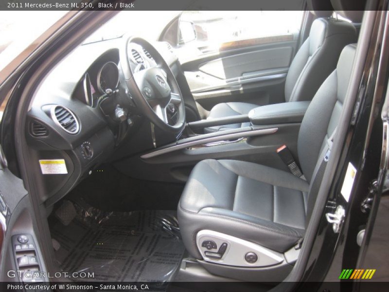 Black / Black 2011 Mercedes-Benz ML 350