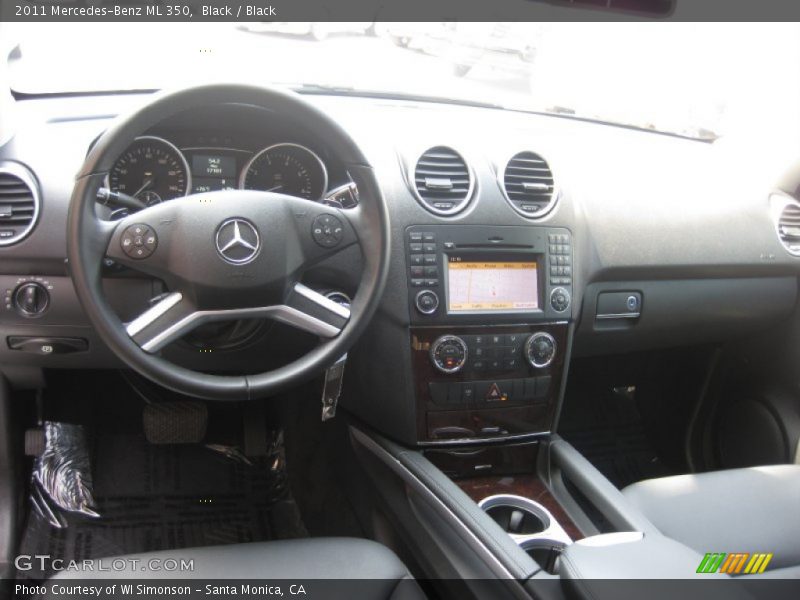 Black / Black 2011 Mercedes-Benz ML 350