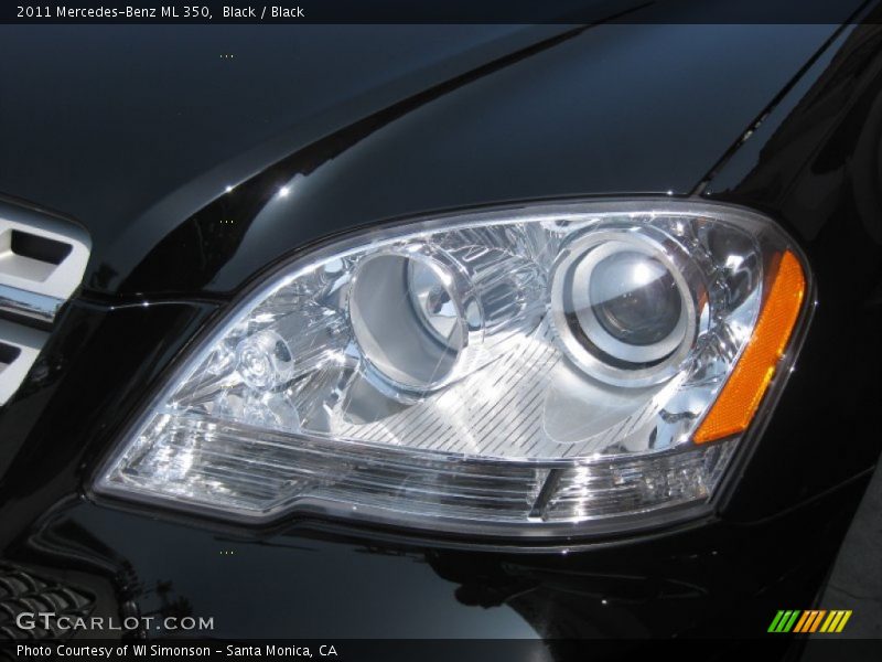 Black / Black 2011 Mercedes-Benz ML 350
