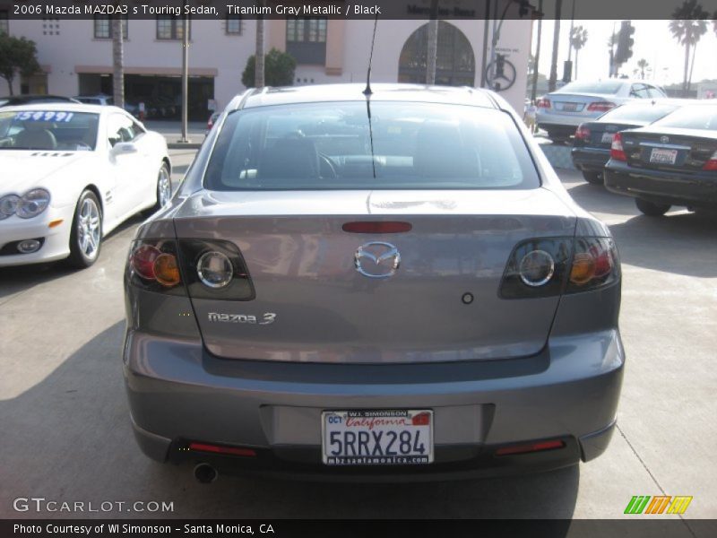 Titanium Gray Metallic / Black 2006 Mazda MAZDA3 s Touring Sedan