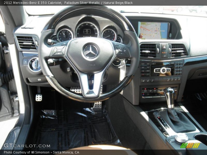 Palladium Silver Metallic / Natural Beige/Black 2012 Mercedes-Benz E 350 Cabriolet