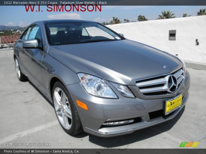 Palladium Silver Metallic / Black 2012 Mercedes-Benz E 350 Coupe