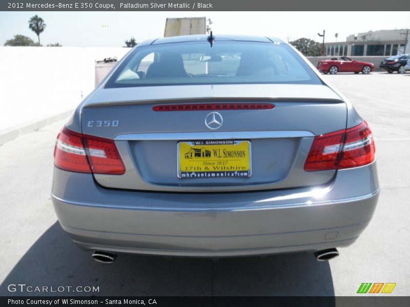 Palladium Silver Metallic / Black 2012 Mercedes-Benz E 350 Coupe