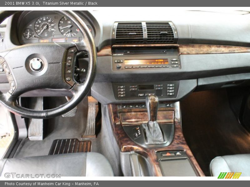 Titanium Silver Metallic / Black 2001 BMW X5 3.0i