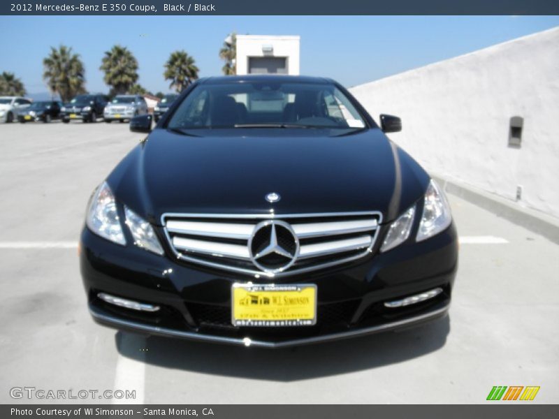 Black / Black 2012 Mercedes-Benz E 350 Coupe