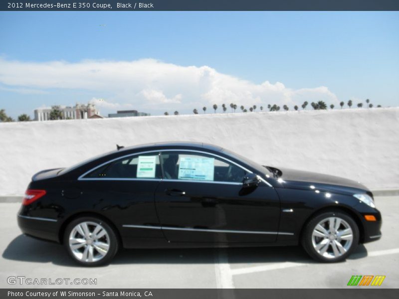 Black / Black 2012 Mercedes-Benz E 350 Coupe