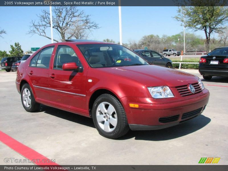 Spice Red Metallic / Pure Beige 2005 Volkswagen Jetta GLS Sedan