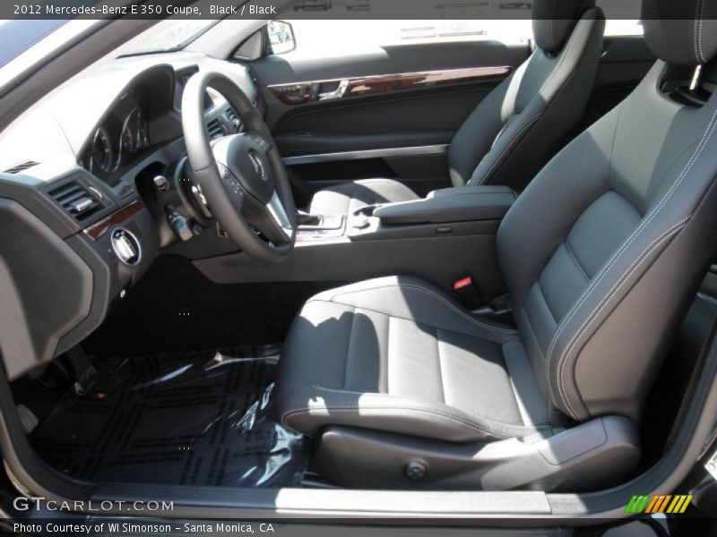 Black / Black 2012 Mercedes-Benz E 350 Coupe