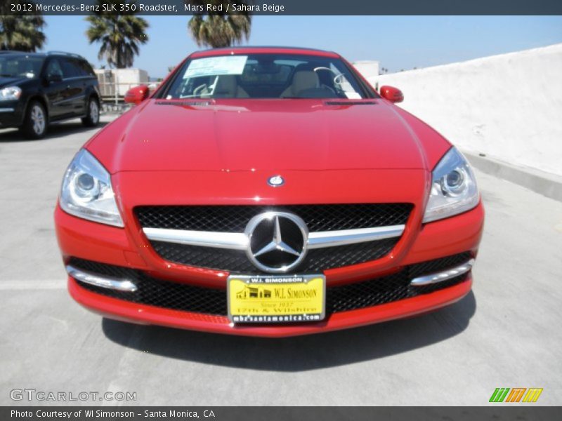 Mars Red / Sahara Beige 2012 Mercedes-Benz SLK 350 Roadster
