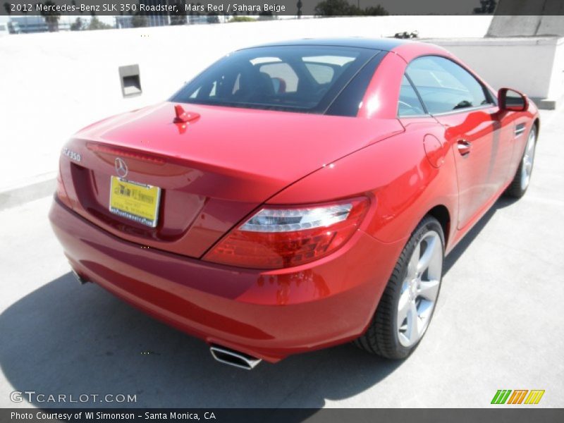 Mars Red / Sahara Beige 2012 Mercedes-Benz SLK 350 Roadster