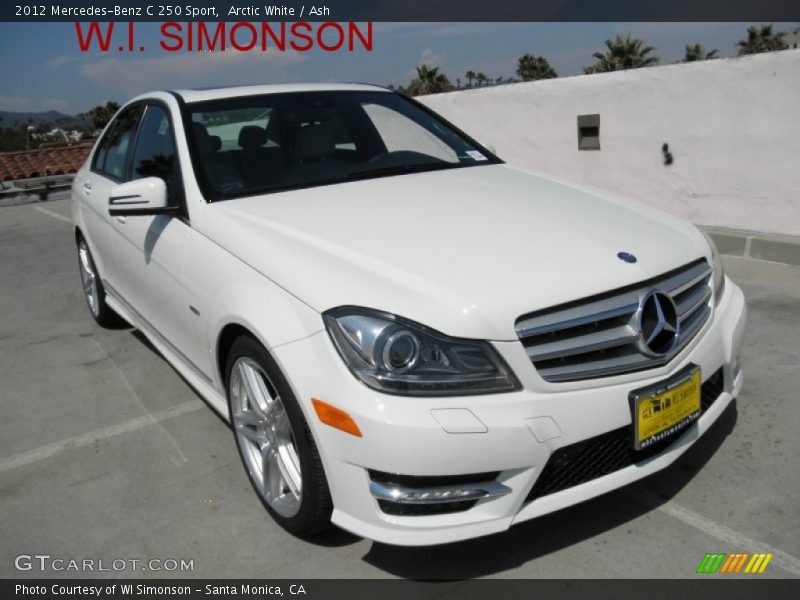 Arctic White / Ash 2012 Mercedes-Benz C 250 Sport