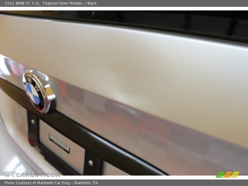 Titanium Silver Metallic / Black 2001 BMW X5 3.0i