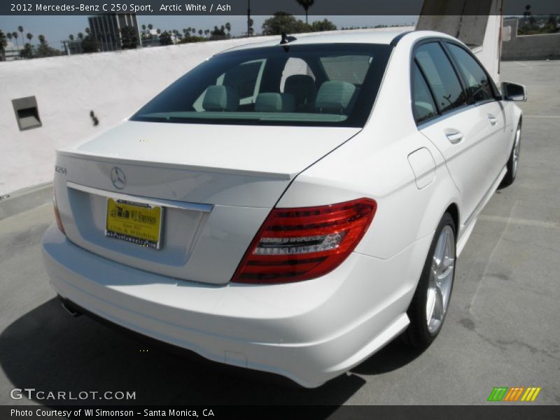 Arctic White / Ash 2012 Mercedes-Benz C 250 Sport