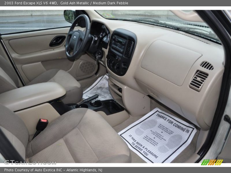Gold Ash Metallic / Medium Dark Pebble 2003 Ford Escape XLS V6 4WD