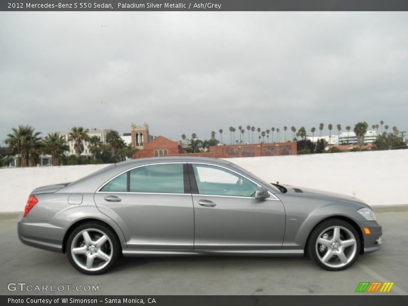 Paladium Silver Metallic / Ash/Grey 2012 Mercedes-Benz S 550 Sedan
