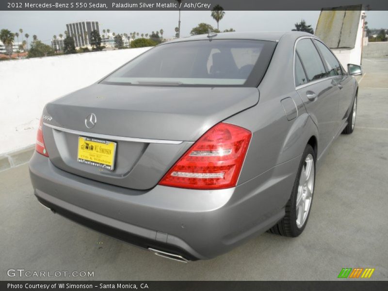 Paladium Silver Metallic / Ash/Grey 2012 Mercedes-Benz S 550 Sedan