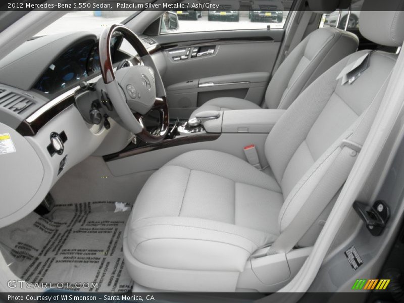 Paladium Silver Metallic / Ash/Grey 2012 Mercedes-Benz S 550 Sedan
