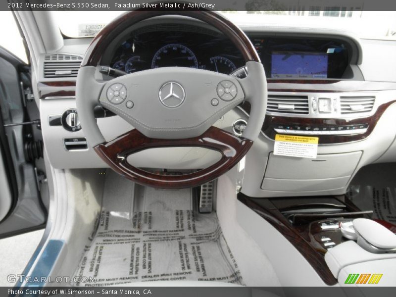 Paladium Silver Metallic / Ash/Grey 2012 Mercedes-Benz S 550 Sedan