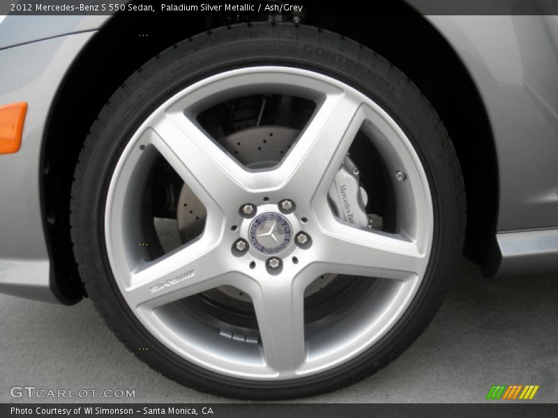 Paladium Silver Metallic / Ash/Grey 2012 Mercedes-Benz S 550 Sedan