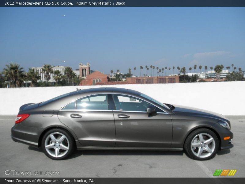 Indium Grey Metallic / Black 2012 Mercedes-Benz CLS 550 Coupe