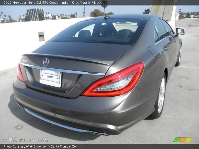 Indium Grey Metallic / Black 2012 Mercedes-Benz CLS 550 Coupe