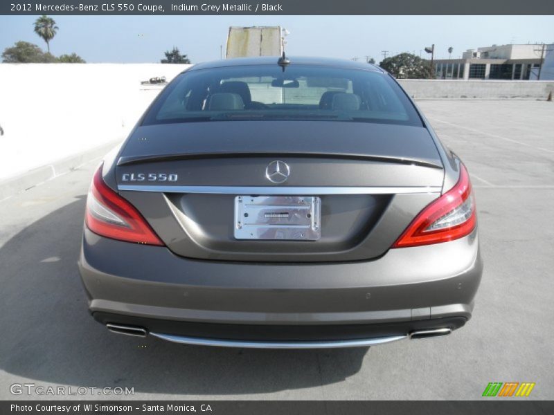 Indium Grey Metallic / Black 2012 Mercedes-Benz CLS 550 Coupe