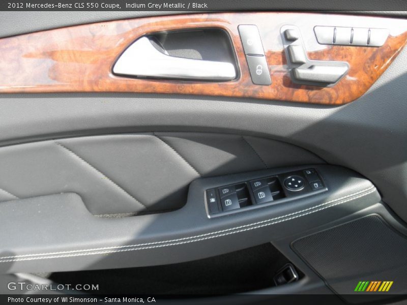 Indium Grey Metallic / Black 2012 Mercedes-Benz CLS 550 Coupe