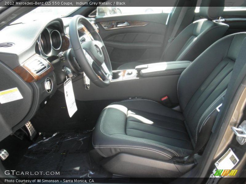 Indium Grey Metallic / Black 2012 Mercedes-Benz CLS 550 Coupe