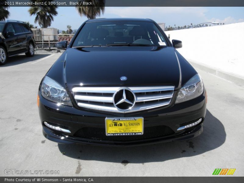 Black / Black 2011 Mercedes-Benz C 300 Sport