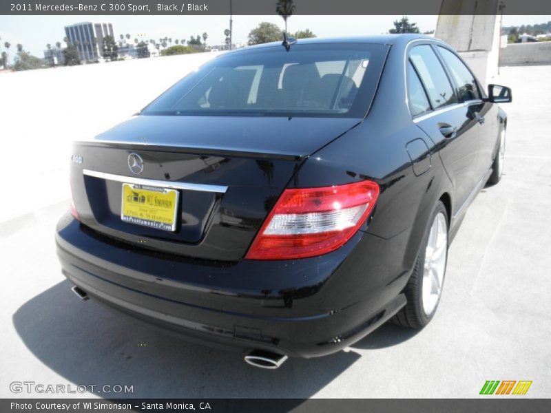 Black / Black 2011 Mercedes-Benz C 300 Sport