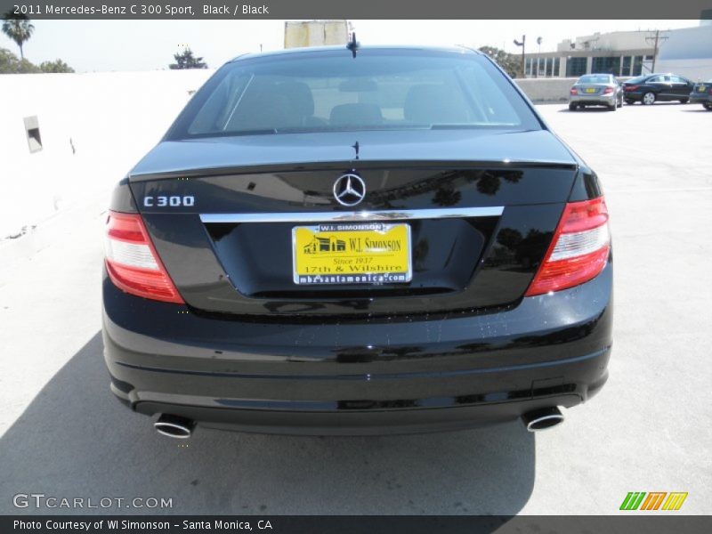 Black / Black 2011 Mercedes-Benz C 300 Sport