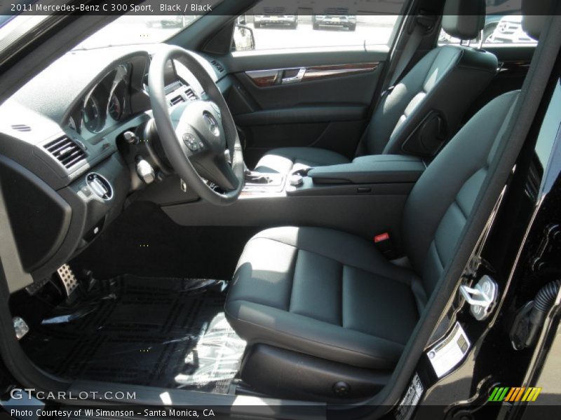 Black / Black 2011 Mercedes-Benz C 300 Sport