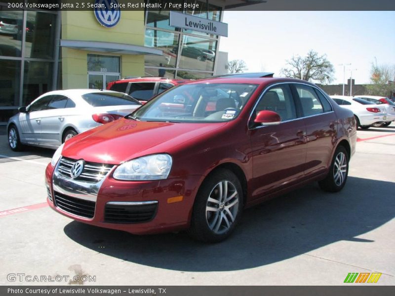 Spice Red Metallic / Pure Beige 2006 Volkswagen Jetta 2.5 Sedan