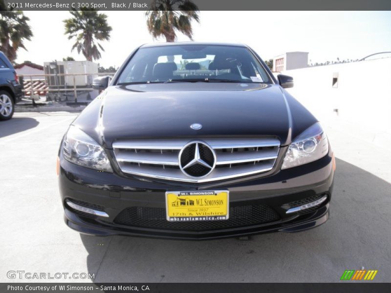 Black / Black 2011 Mercedes-Benz C 300 Sport