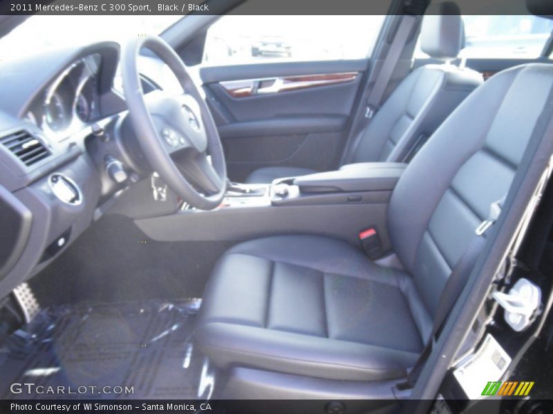 Black / Black 2011 Mercedes-Benz C 300 Sport