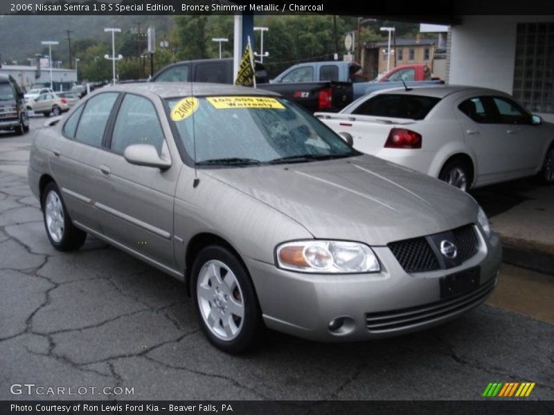 Bronze Shimmer Metallic / Charcoal 2006 Nissan Sentra 1.8 S Special Edition