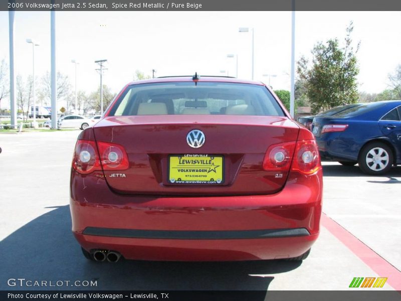 Spice Red Metallic / Pure Beige 2006 Volkswagen Jetta 2.5 Sedan