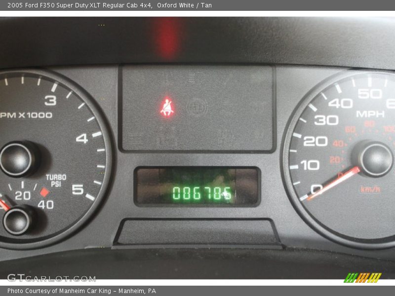 Oxford White / Tan 2005 Ford F350 Super Duty XLT Regular Cab 4x4