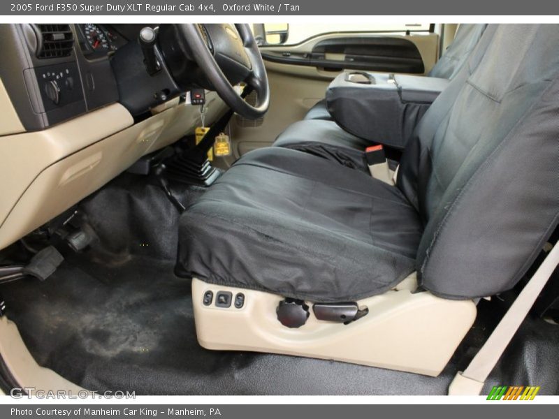 Oxford White / Tan 2005 Ford F350 Super Duty XLT Regular Cab 4x4