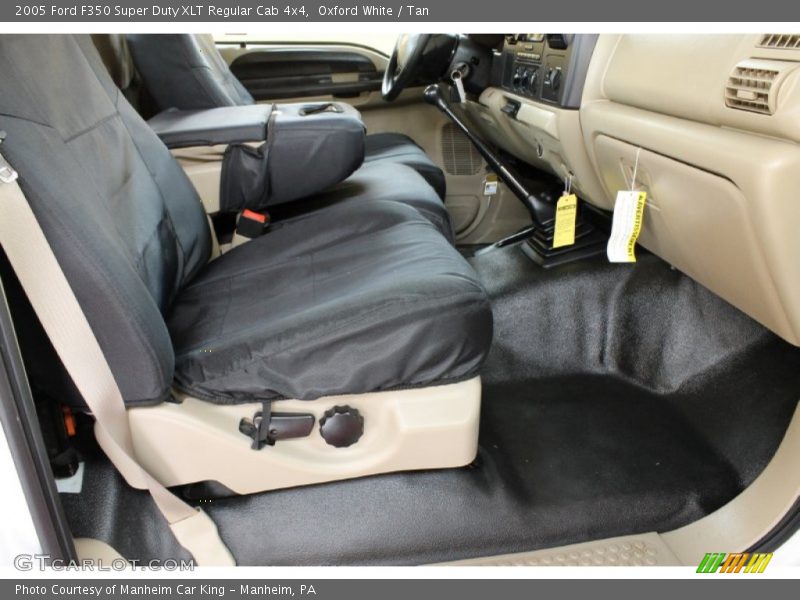 Oxford White / Tan 2005 Ford F350 Super Duty XLT Regular Cab 4x4