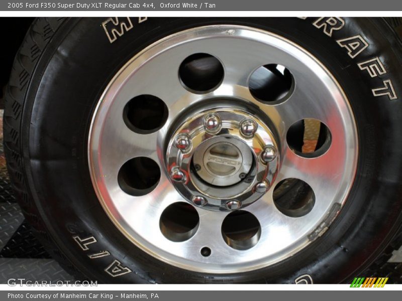 Oxford White / Tan 2005 Ford F350 Super Duty XLT Regular Cab 4x4