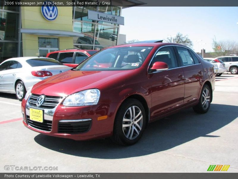 Spice Red Metallic / Grey 2006 Volkswagen Jetta TDI Sedan