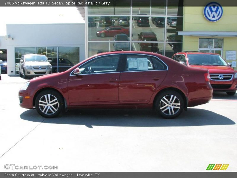 Spice Red Metallic / Grey 2006 Volkswagen Jetta TDI Sedan