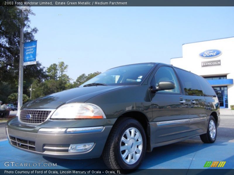 Estate Green Metallic / Medium Parchment 2003 Ford Windstar Limited