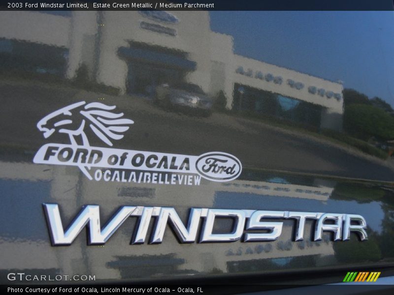 Estate Green Metallic / Medium Parchment 2003 Ford Windstar Limited