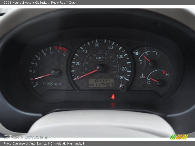  2003 Accent GL Sedan GL Sedan Gauges