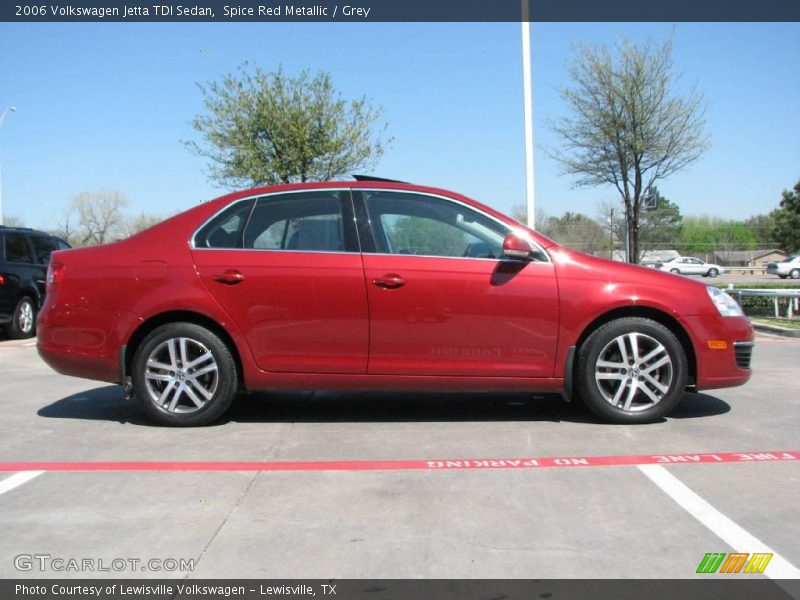 Spice Red Metallic / Grey 2006 Volkswagen Jetta TDI Sedan