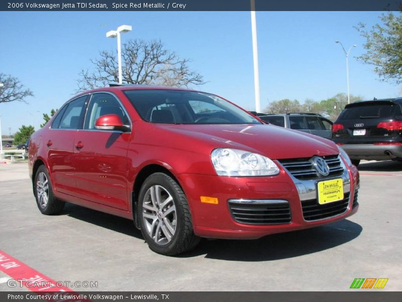 Spice Red Metallic / Grey 2006 Volkswagen Jetta TDI Sedan